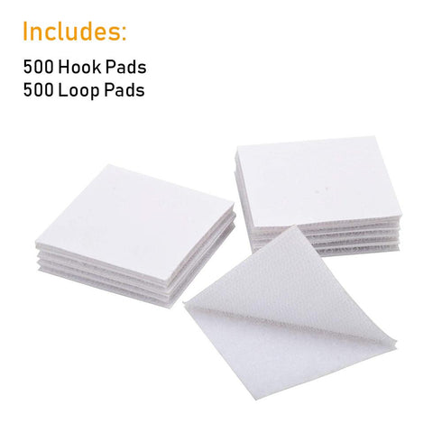White Hook and Loop Dots